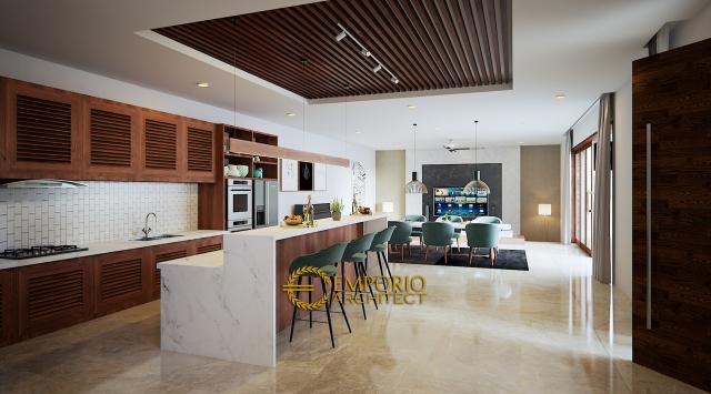 Desain Dapur Kompleks Villa Modern 2 Lantai Ibu Lenny (Seminyak East Development) di Kerobokan, Badung, Bali