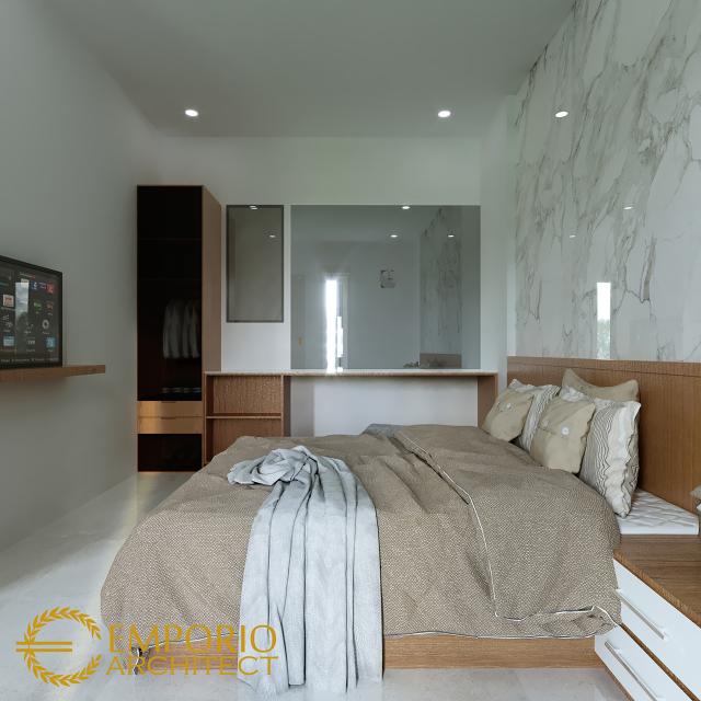 Desain Kamar Tidur 2 Guest House Modern 2 Lantai Ibu Bayu di Kerobokan, Badung, Bali