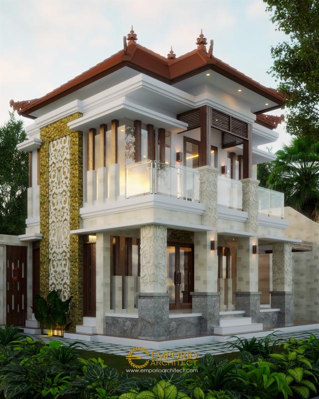 Desain Rumah Villa Bali 2 Lantai Bapak Komang Adi II di  Kerobokan, Bali