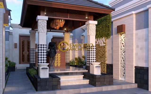 Desain Exterior 3 Apsara Villa Style Villa Bali 1 Lantai di Badung, Bali