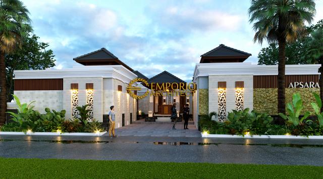 Desain Exterior 1 Apsara Villa Style Villa Bali 1 Lantai di Badung, Bali