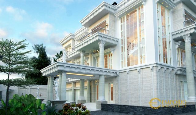 Desain Rumah Classic 3 Lantai Bapak Yasir di Makassar, Sulawesi Selatan