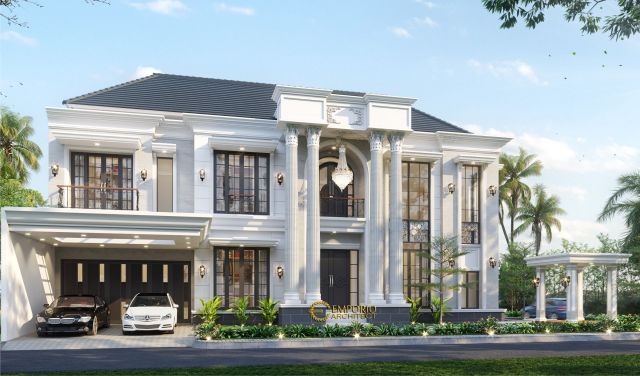 Desain Rumah Classic 2 Lantai Bapak Tony di Malang, Jawa Timur