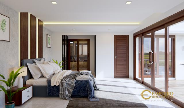 Desain Kamar Tidur Rumah Modern 2 Lantai Bapak Ivan di Manado