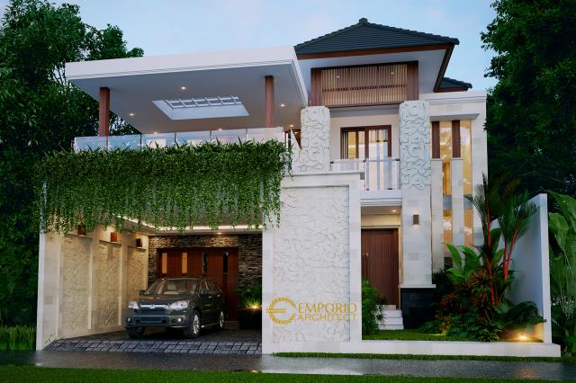 Desain Rumah Villa Bali 2 Lantai Bapak Hendri di  Padang, Sumatra Barat