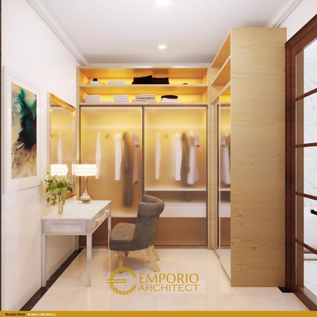 Desain Walk In Closet Rumah Classic 2 Lantai Ibu MLU di Pantai Brawa, Badung, Bali