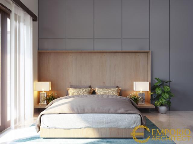 Desain Kamar Tidur Rumah Modern 2 Lantai Bapak Edwin di Pontianak