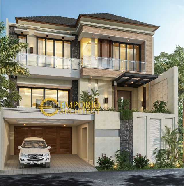 #carportdesign - Mr. Deni Modern House 3 Floors Design - Pulomas, Jakarta Timur - Code 7307