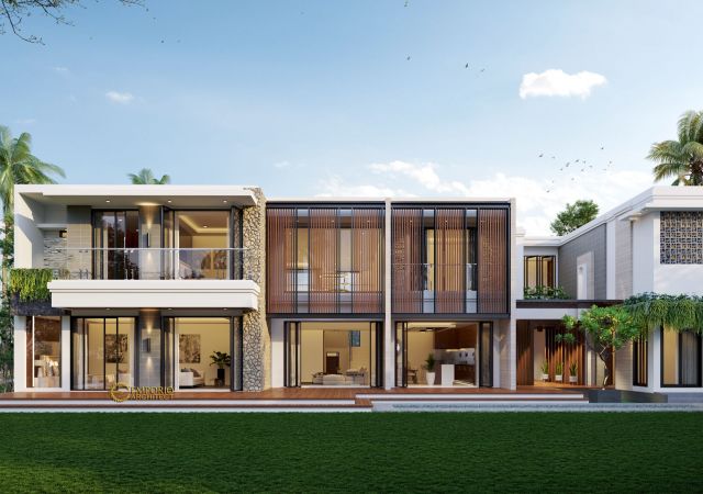 Desain Rumah Modern 2 Lantai Ibu Sarah di Rangkasbitung, Banten