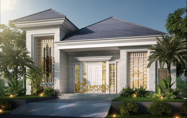 Desain Rumah Classic 2 Lantai Bapak Baron di  Sentul, Bogor