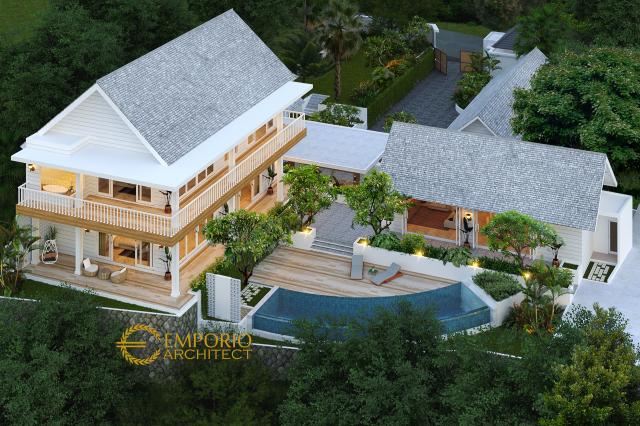 Desain Tampak Belakang Rumah Unik 2 Lantai Bapak Joky II di Singaraja, Bali