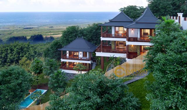 Desain Exterior 1 Villa Style Villa Bali 2 Lantai Bapak Anto di Singaraja, Bali