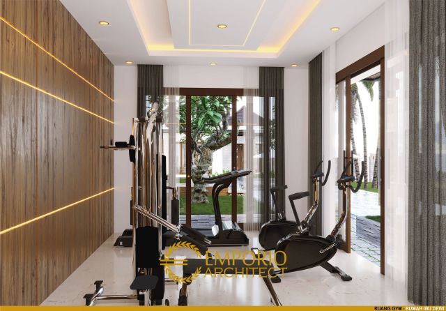 Desain Ruang Gym Rumah Ibu Dewi di Singaraja, Buleleng, Bali