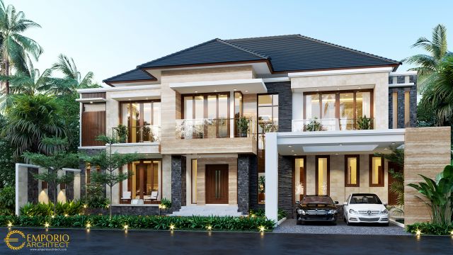 Desain Rumah Modern 2 Lantai Bapak Jefry di Sulawesi