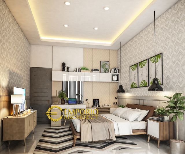 Gambar 3 Desain Rumah Modern 2 Lantai Ibu Ratih di  Surabaya