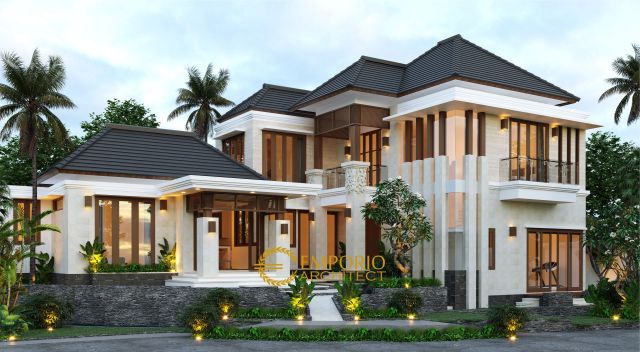 Desain Rumah Villa Bali 2 Lantai Mr. Dylan di Tabanan, Bali