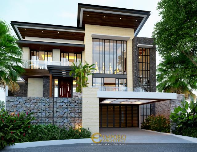 Desain Rumah Modern 2 Lantai Bapak Ale di  Tangerang, Banten