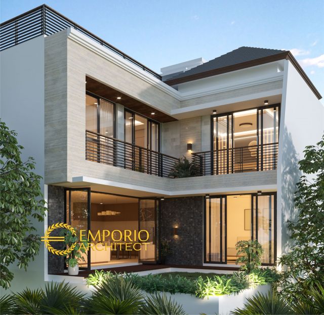 Desain Rumah Modern 2 Lantai Bapak Kevin di Tangerang, Banten