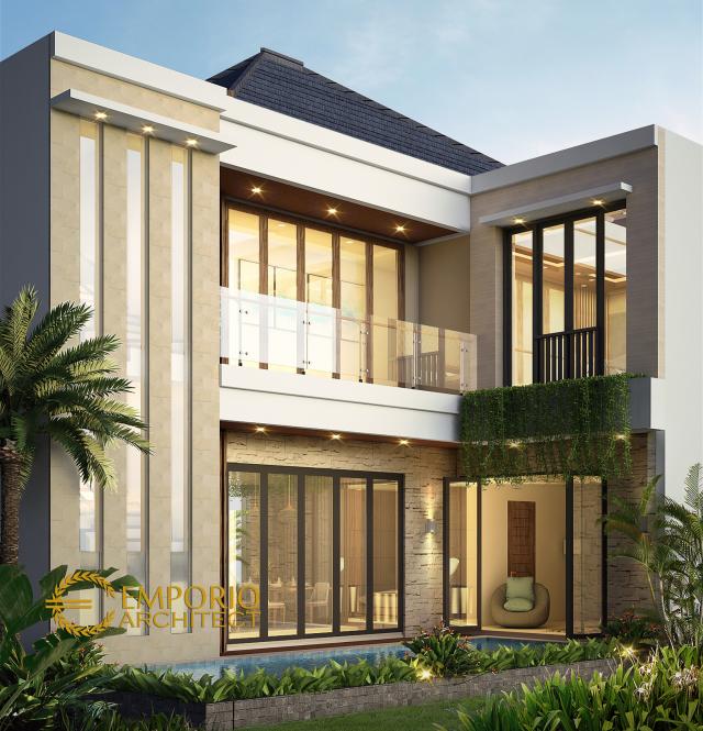 Desain Rumah Modern 2 Lantai Ibu Desi di Tangerang