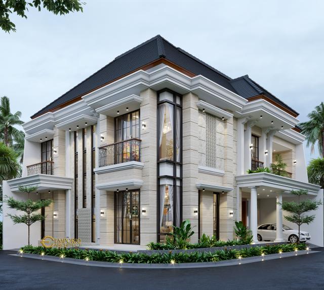 Desain Rumah Hook Classic 2 Lantai Ibu Susan di  Tangerang