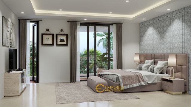 Desain Kamar Tidur Rumah Mr. Hr di Tangerang