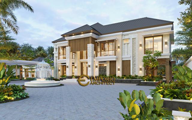 #exteriordesign - Mr. Mohamoud Villa Bali House 2 Floors Design - Tanzania - Code 17774