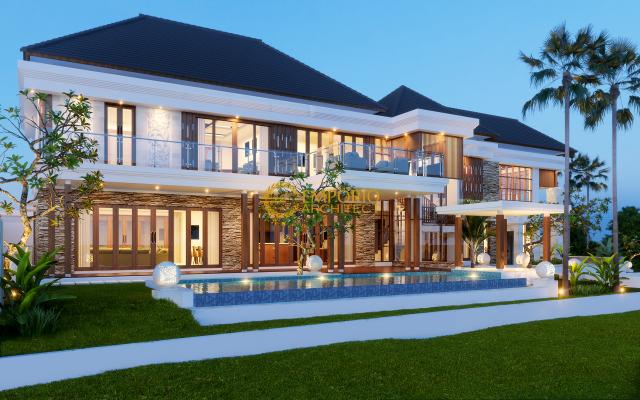 Desain Rumah Villa Bali 2 Lantai Ibu Maharani di Ubud, Bali