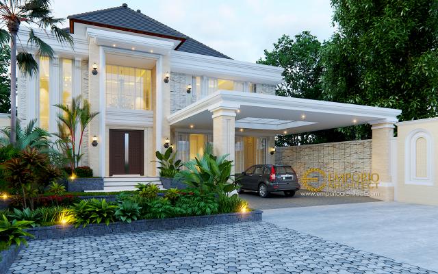 Desain Rumah Classic 2 Lantai Bapak Gatot di Yogyakarta