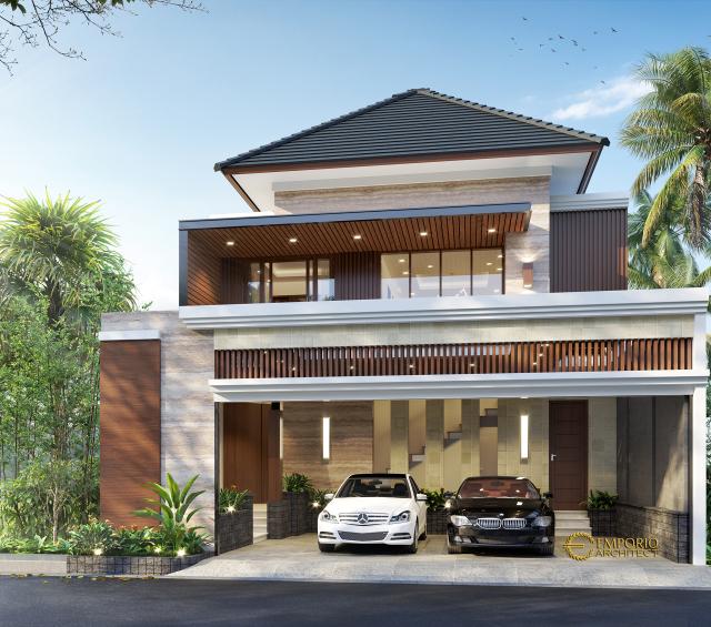 Desain Rumah Modern 2 Lantai Bapak Oggy di  Yogyakarta