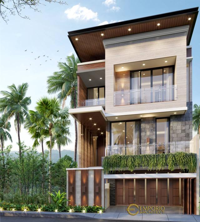 Desain Rumah Modern 3 Lantai Bapak Aprian di Yogyakarta