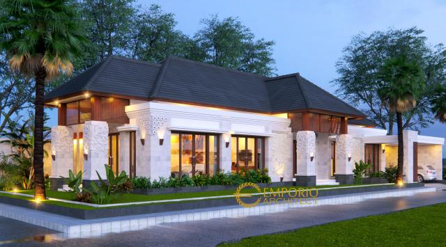 Desain Rumah Villa Bali 1 Lantai Bapak Mukhlis di  Aceh