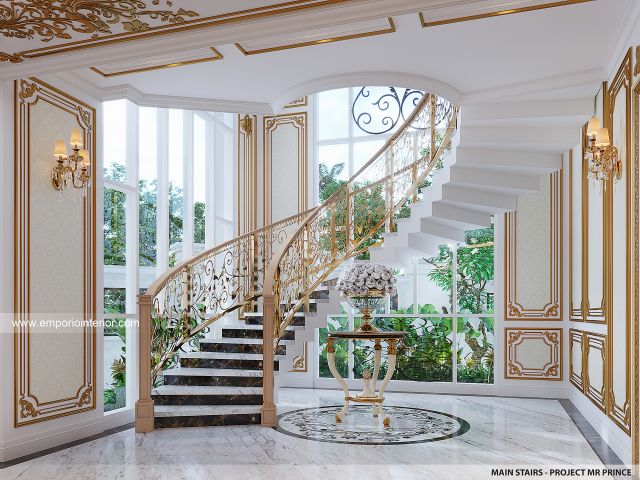 Main Stairs The Royal House, King Asante Kingdom di Ghana